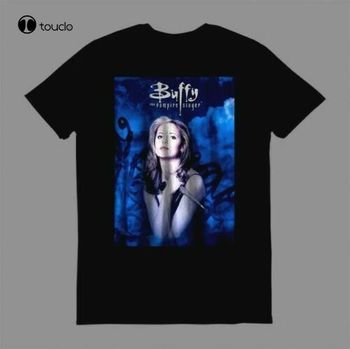 Buffy Vintage Koszulka z Pogromcą Wampirów - Unisex dla Dorosłych z Nadrukiem Cyfrowym z lat 90