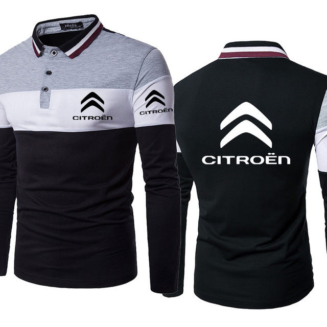 Męska koszulka polo Citroen Logo - wysokiej jakości, wykonana z czystej bawełny - tanie ubrania i akcesoria