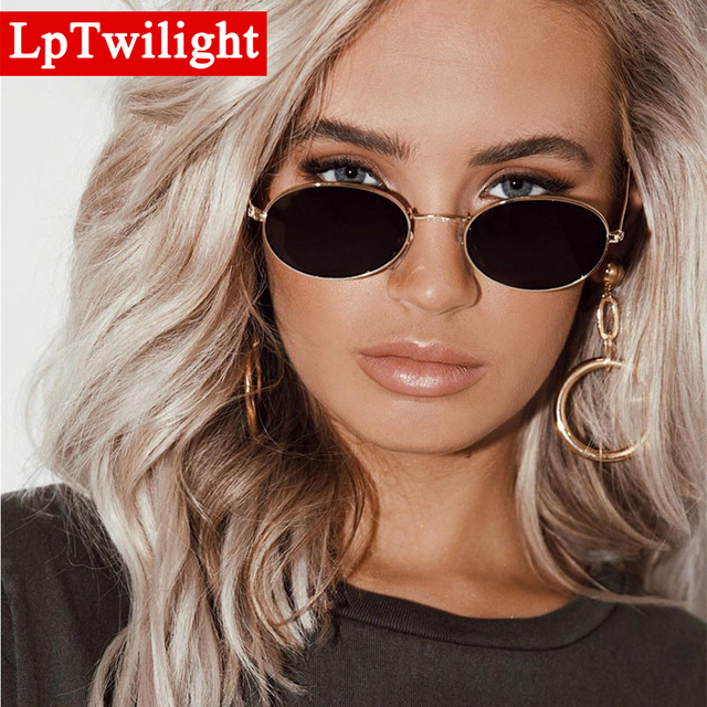 Luksusowe okulary przeciwsłoneczne damskie LpTwilight 2021 Vintage z lustrzanymi aluminiowymi oprawkami - tanie ubrania i akcesoria