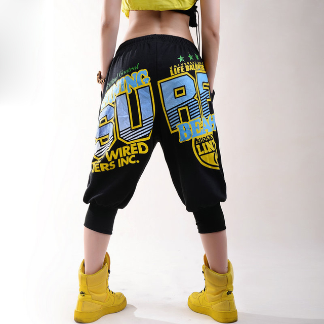 Kobiece spodnie capri Hip hop 2016 – nowa moda, wygodne i luźne na co dzień - tanie ubrania i akcesoria