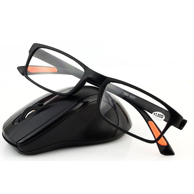 Ultralekkie okulary do czytania TR90 dla mężczyzn i kobiet z żywicznymi soczewkami - tanie ubrania i akcesoria