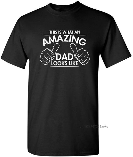 Niesamowity T-shirt dla wspaniałego taty - nadruk ojciec graficzny na śmiesznej koszulce męskiej - tanie ubrania i akcesoria