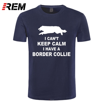 Koszulka męska REM Border Collie z zabawnym nadrukiem