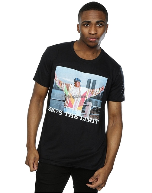 Męska koszulka z krótkim rękawem Limit T-Shirt na co dzień - czarna - tanie ubrania i akcesoria