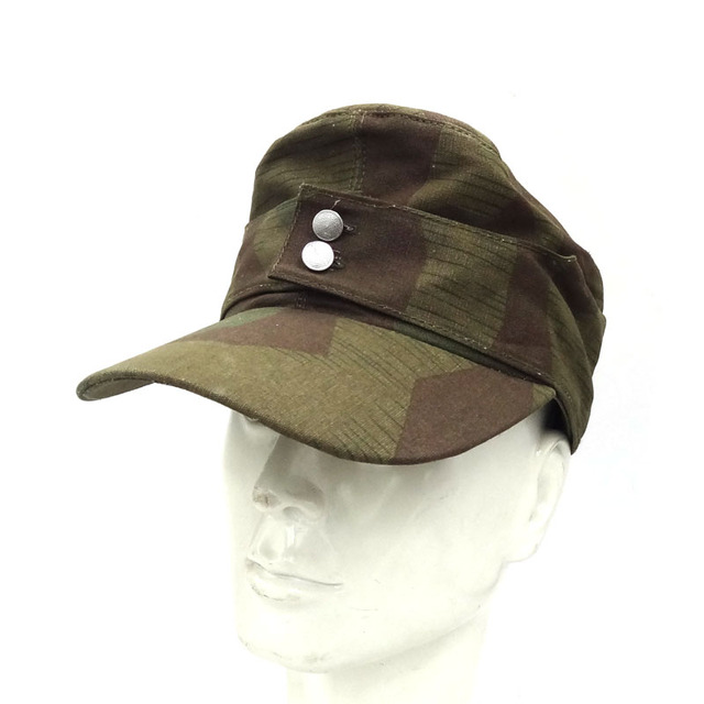 Niemiecka czapka bawełniana M43 Elite Splinter z czasów II wojny światowej - o rozmiarach od 57 do 62 UE - tanie ubrania i akcesoria
