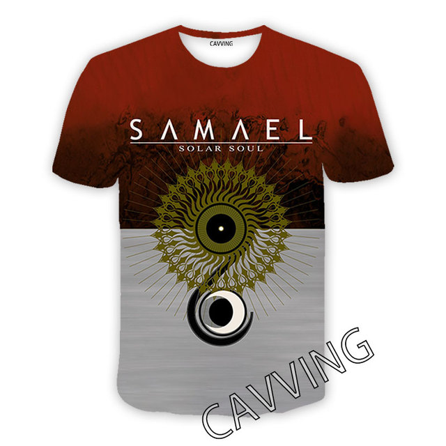 Koszulka męska CAVVING 3D drukowana Samael - Casual, Hip Hop, Harajuku - tanie ubrania i akcesoria