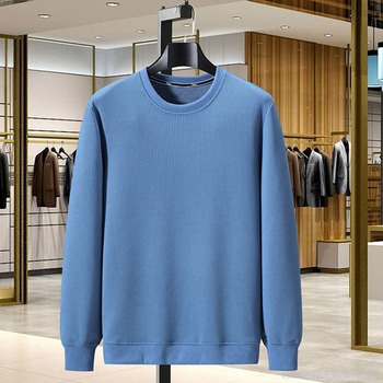Męska bluza z kapturem o rozmiarze plus w modnym, jednokolorowym fasonie w stylu wiosna-jesień - 10XL, 9XL, 8XL