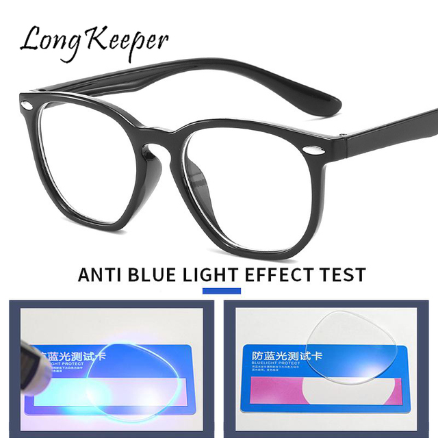 Blokujące niebieskie światło okulary komputerowe dla dzieci - okrągłe ramki odblaskowe optyczne - tanie ubrania i akcesoria
