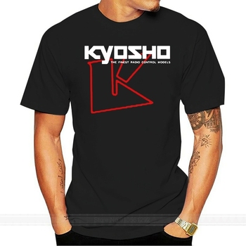 Koszulka męska Kyosho Japonia RC Racing grafika, czarna, S-5XL, bawełna, letnia moda