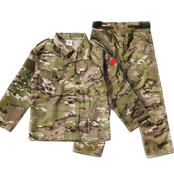 Mundur wojskowy dla dzieci - kamuflaż Cp dżungli druku, kurtka taktyczna i spodnie wojskowe, zestaw 2 sztuki