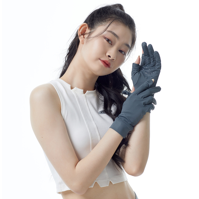 Letnie rękawiczki damskie OhSunny z ceramiki ochronnej UPF 2000+ - jasne, oddychające, anty-UV dla aktywnych na świeżym powietrzu - tanie ubrania i akcesoria