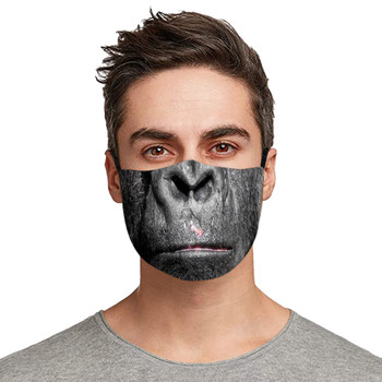 Maska ochronna Halloween z nadrukiem węgla aktywnego na zewnątrz, idealna do cosplayu i strojów dla chłopców