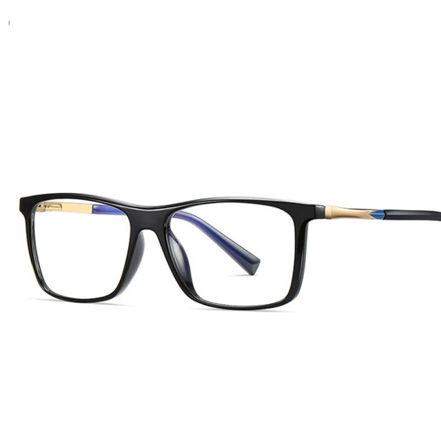 Oprawki okularowe TR90 blokujące niebieskie światło dla mężczyzn i kobiet z modowym kwadratowym designem (50733) - tanie ubrania i akcesoria