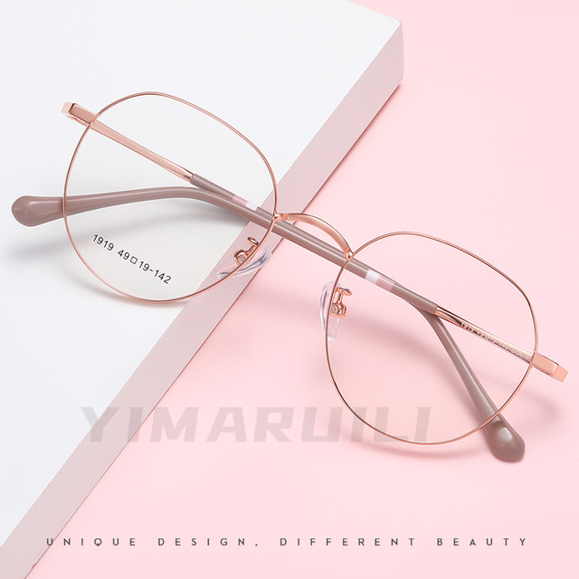 Dekoracyjne optyczne okulary na receptę Retro YIMARUILI Ultra Light Y1919 dla kobiet i mężczyzn - tanie ubrania i akcesoria