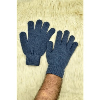 Męskie wełniane rękawiczki My Concept w klasycznym niebieskim kolorze