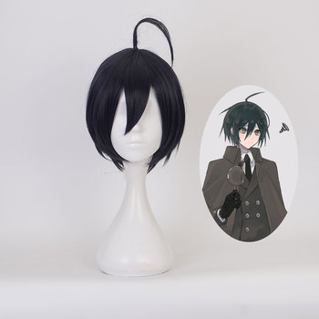 Kostium Anime Danganronpa Peruka Saihara Shuichi Wysokiej Temperatury Krótkie Włosy