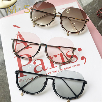 Okulary przeciwsłoneczne damskie 2019 marki Vintage, projektantka Cat Eye, oversize, luksusowe, wysoka jakość UV400