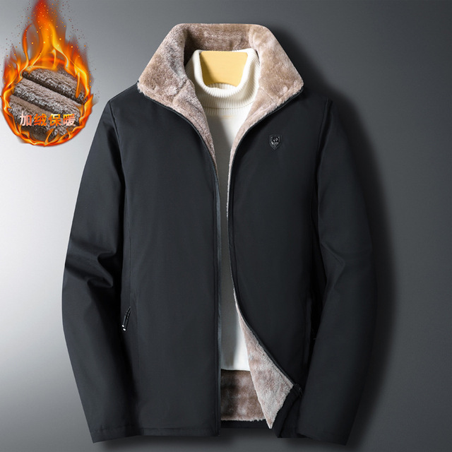 Męska kurtka z polaru Business Casual, wysokiej jakości, jesienne i zimowe M-5XL - tanie ubrania i akcesoria