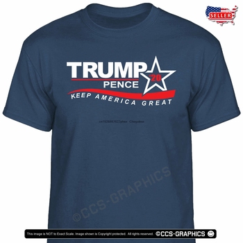 Koszulka męska TRUMP Pence 2020 Keep America Great - (3 kolory) (rozmiar S-3XL) MAGA KAG