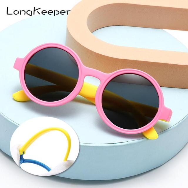 Dziecięce okulary przeciwsłoneczne 2022: okrągłe, spolaryzowane, elastyczne, bezpieczne, z filtrem UV400 - tanie ubrania i akcesoria