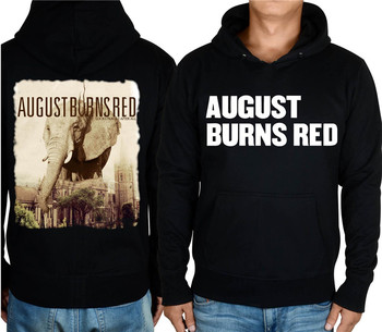 Czerwony sweter z zamkiem błyskawicznym dres August Burns - stylowy, punk rocker kurtka bluza z kapturem polarowa