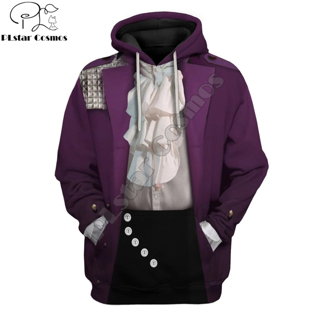 Bluza z kapturem Prince Singer - męska/kobieca na zamówienie, 3D drukowana, Harajuku moda, idealna na cosplay, sweter casualowy - tanie ubrania i akcesoria