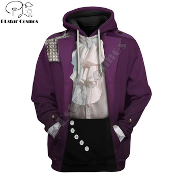 Bluza z kapturem Prince Singer - męska/kobieca na zamówienie, 3D drukowana, Harajuku moda, idealna na cosplay, sweter casualowy