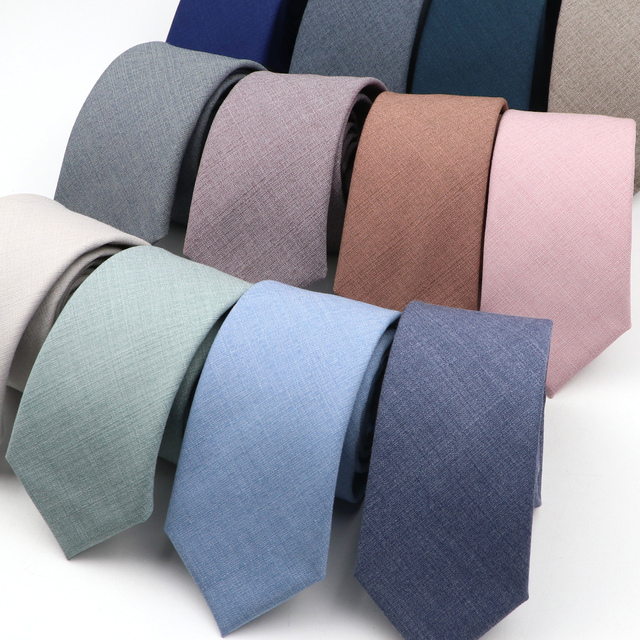 Stylowa wysokojakościowa krawat męski w klasycznym jednokolorowym wzorze – Casual Skinny - tanie ubrania i akcesoria