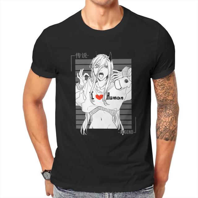 Koszulka męska Chainsaw Man Anime z grafiką Harajuku O-Neck - tanie ubrania i akcesoria