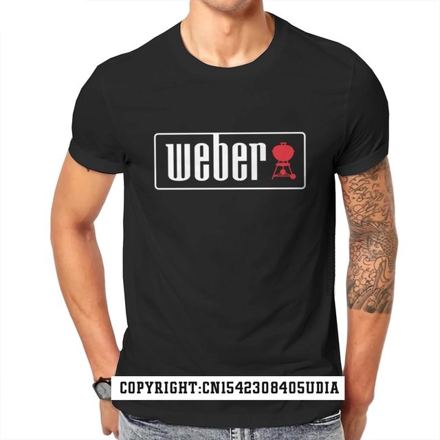 Nowa męska koszulka z punkowym designem Weber Outdoor Charcoal Grille BBQ dla miłośników grillowania - tanie ubrania i akcesoria