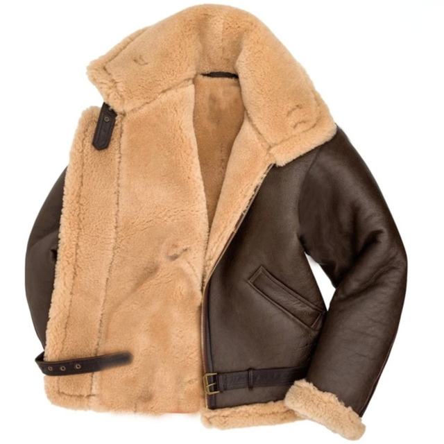 Męska kurtka zimowa 5XL PU Bomber-Coat motocyklowa z grubym dół z kołnierzem faux-kożuchem - nowa kolekcja casualowych płaszczy Streetwear - tanie ubrania i akcesoria