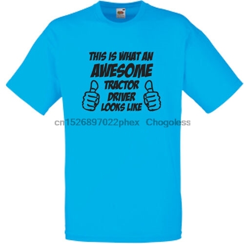 Niesamowity t-shirt dla kierowcy ciągnika - rozmiar S-5XL - tanie ubrania i akcesoria