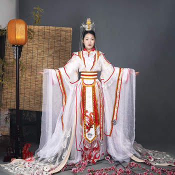 Antyczne przebranie Xie Lian Yue Shen z karnawałowym motywem Halloween - znakomity kostium Hanfu anime