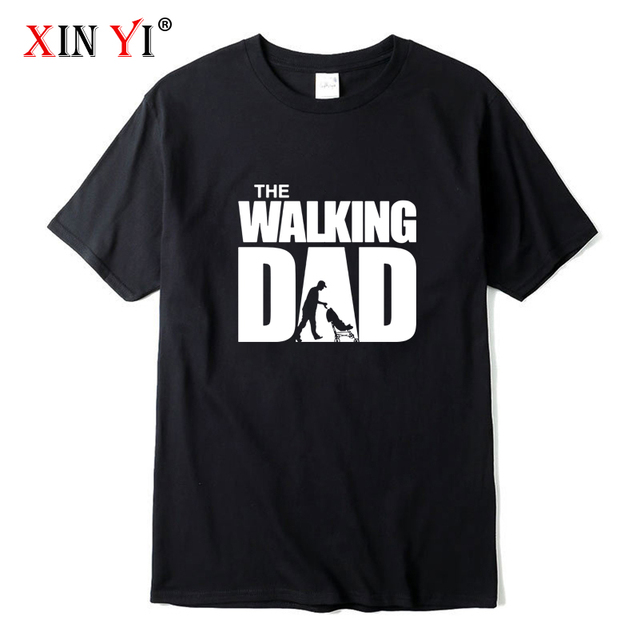 Męska koszulka XIN YI z wysokiej jakości 100% bawełny, zabawny projekt druku, o-neck T-shirt, dorywczy luźny fason - tanie ubrania i akcesoria