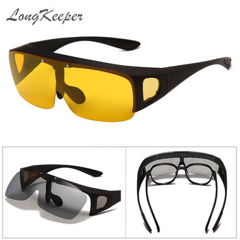 Okulary przeciwsłoneczne LongKeeper z polaryzacją i na noc z powiększoną szybą - męskie i damskie okulary do jazdy sportowej